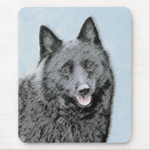 Tapis De Souris Peinture Schipperke - Cute Original Chien Art