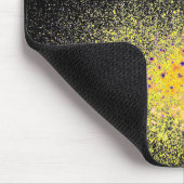 Tapis De Souris Peinture Spray Abstraite sur noir (Coin)