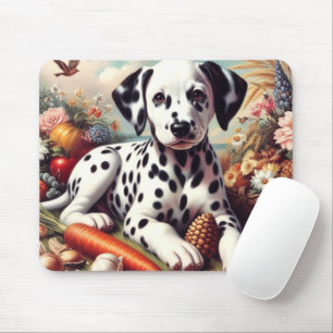 Tapis De Souris Peinture vintage dalmate