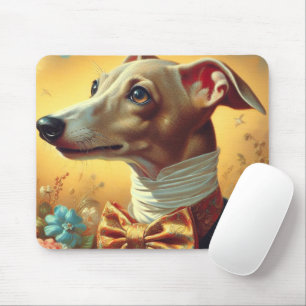 Tapis De Souris Peinture vintage italienne Greyhound Dog