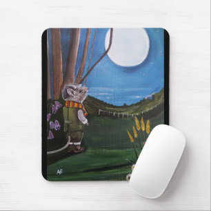 Tapis De Souris Peinture Vœux sur la Lune par Alfred Fox