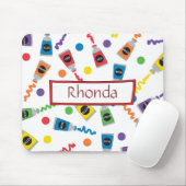 Tapis De Souris Peintures colorées (Avec souris)