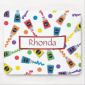 Tapis De Souris Peintures colorées (Devant)