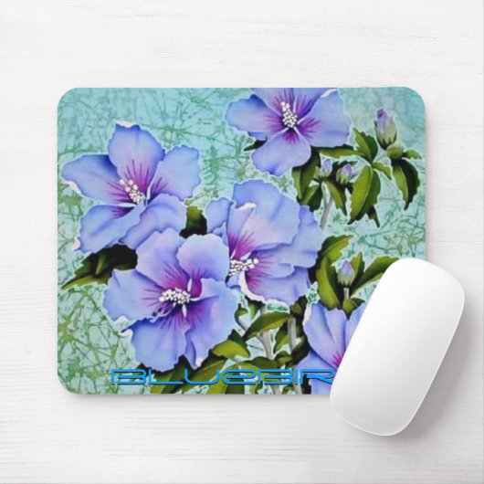 Tapis De Souris Peintures Mousepad 22 de fleur (Avec souris)
