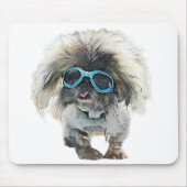 Tapis De Souris Pekingese Rockstar Mongo (Devant)