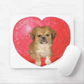 Tapis De Souris Pekingese / Shih Tzu Saint-Valentin (Avec souris)