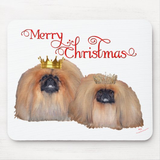 Tapis De Souris Pékinois Noël (Devant)