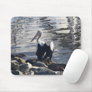 Tapis De Souris Pélican blanc