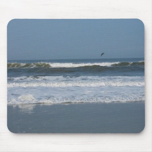 Tapis De Souris Pélican dans le surf (Devant)