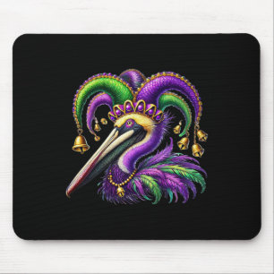 Tapis De Souris Pélican Mardi Gras Carnaval Amoureux des animaux H