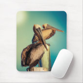 Tapis De Souris Pélicans à l'aube (Avec souris)