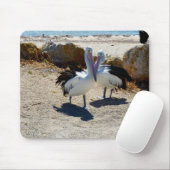Tapis De Souris Pélicans Amoureux, (Avec souris)