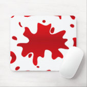 Tapis De Souris Pellicule de peinture rouge (Avec souris)