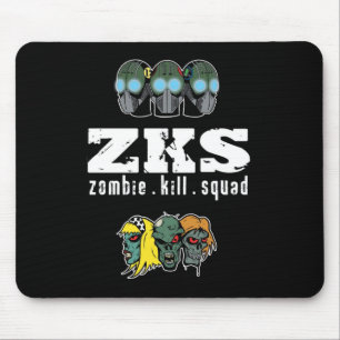 Tapis De Souris Peloton Mousepad de mise à mort de zombi