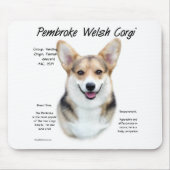 Tapis De Souris Pembroke Welsh Corgi Conception de l'histoire (Devant)