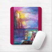 Tapis De Souris PENDRAGON Chevaliers médiévaux, Coucher de soleil (Avec souris)