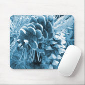 Tapis De Souris Pénecone bleu glacé primitif (Avec souris)
