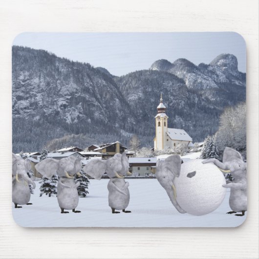 Tapis De Souris Pengphants doux (Devant)