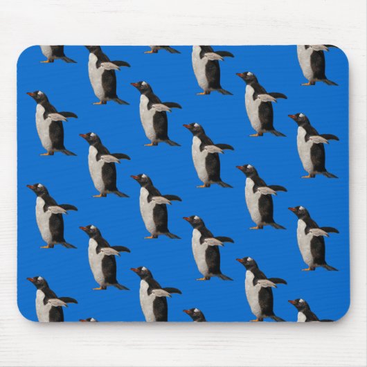 Tapis de souris Penguin Frenzy (Bleu) (Devant)