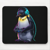 Tapis De Souris Penguin Gaming Animal Video Games Funny Penguin (Devant)