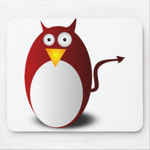 Tapis De Souris Penguin Linux Tux Ubuntu Devil Evil Demon