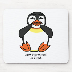 Tapis De Souris Penguin riant, MeWarriorWoman sur Twitch