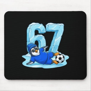 Tapis De Souris Penguin Soccer 67 Toboggan Glissant Sports d'Hiver