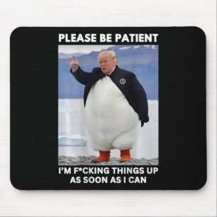Tapis De Souris Penguins contre les tarifs douaniers Mains de prot
