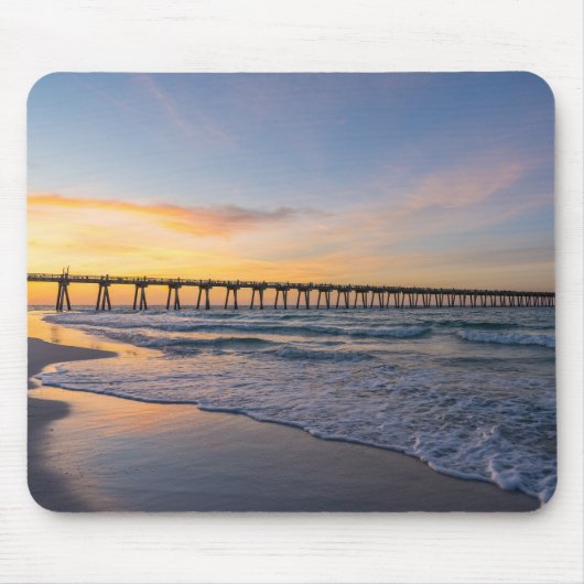 Tapis De Souris Pensacola Pier Rive Sunrise Mousepad (Devant)