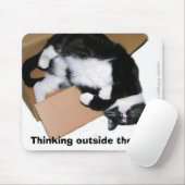 Tapis De Souris Pensée en dehors du mousepad de boîte (Avec souris)