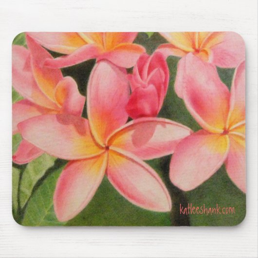 Tapis De Souris Pensées de mousepad de Plumeria (Devant)