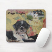Tapis De Souris Pensées des chiots (Avec souris)