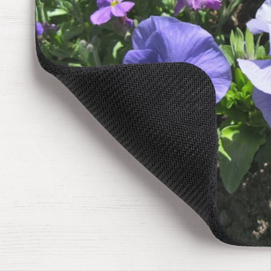 Tapis De Souris Pensées pourpres timides (Coin)