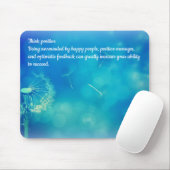 Tapis De Souris Penser positif (Avec souris)