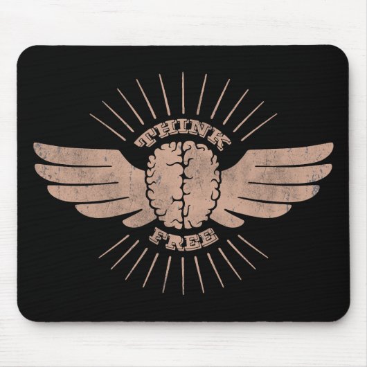 Tapis De Souris Penseur libre (Devant)
