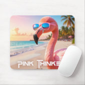 Tapis De Souris PENSEUR ROSE Flamant Rose (Avec souris)