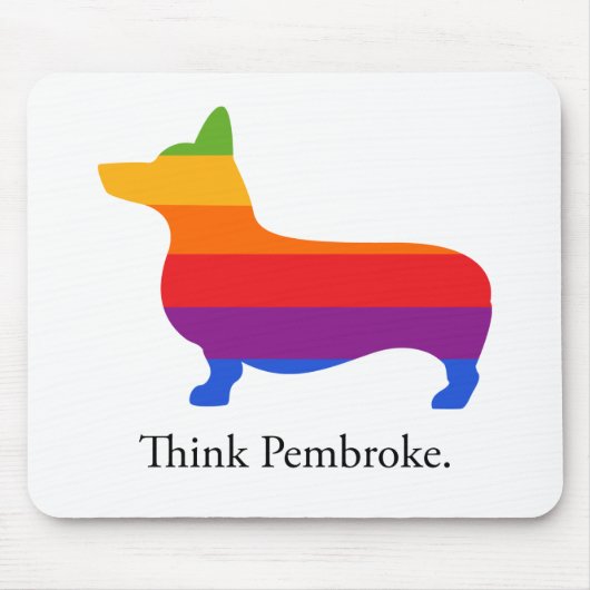 Tapis De Souris Pensez le Pembroke Mousepad (Devant)
