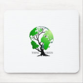 Tapis De Souris Pensez le vert (Devant)