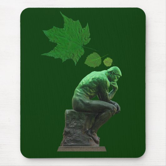 Tapis De Souris Pensez le vert (Devant)