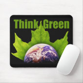 Tapis De Souris Pensez le vert (Avec souris)