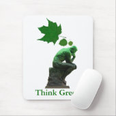 Tapis De Souris Pensez le vert (Avec souris)