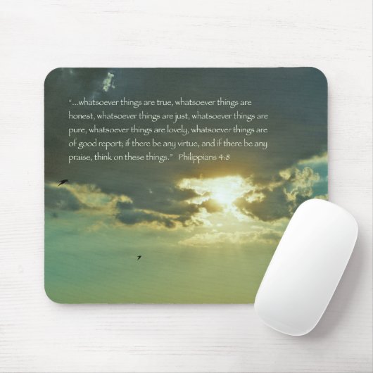 Tapis De Souris Pensez sur l'écriture sainte Mousepad de ces (Avec souris)