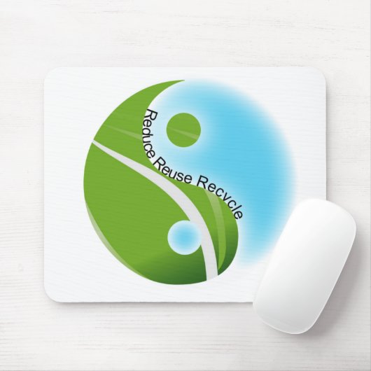 Tapis De Souris Pensez vert (Avec souris)