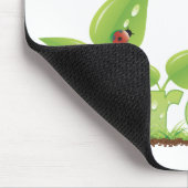 Tapis De Souris Pensez vert (Coin)
