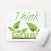 Tapis De Souris Pensez vert (Avec souris)