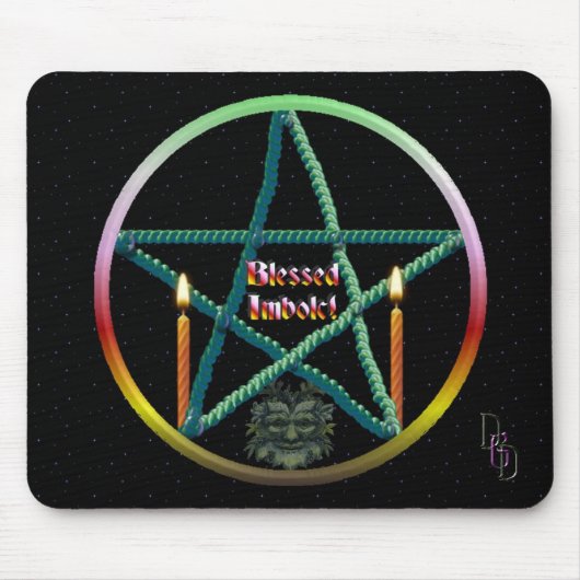 Tapis De Souris Pentacle Imbolc (Devant)