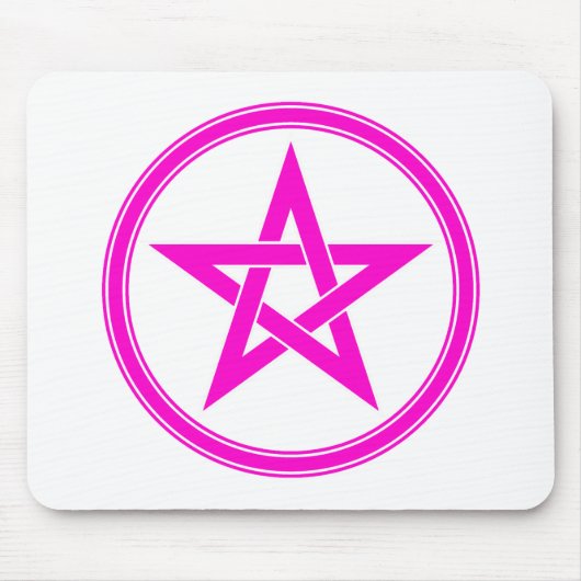Tapis De Souris pentagramme rose (Devant)