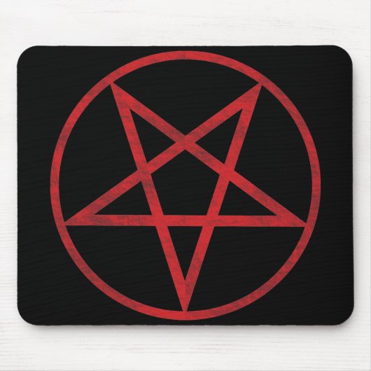 Tapis De Souris Pentagramme rouge (Devant)