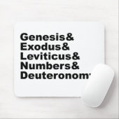 Tapis De Souris Pentateuque | Genèse Exode Lévitique Nombres... (Avec souris)