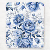 Tapis De Souris Peonies bleues (Devant)